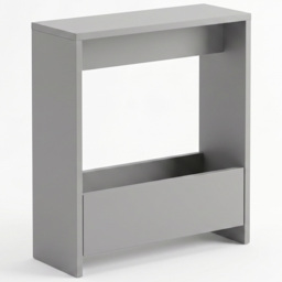 Shefa Line Focus Grey Single Shelf Slim Side Table - thumbnail 2