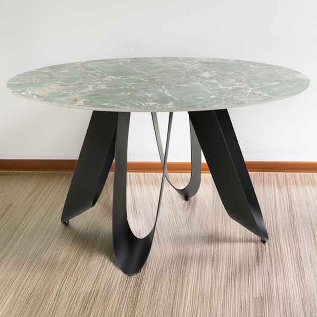Shankar Osaka 4 Seater Green Round Dining Table - image 1