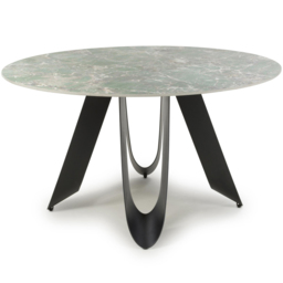 Shankar Osaka 4 Seater Green Round Dining Table - thumbnail 3