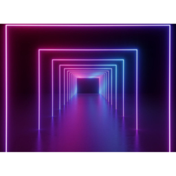 A.S Creation Neon Hallway Digital Wall Mural - thumbnail 2
