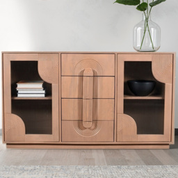 IH Design Jodhpur 2 Door 4 Drawer Solid Wood Extra Large Sideboard - thumbnail 1