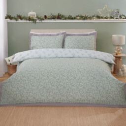 Green King Size Mistletoe Kisses Duvet Set - thumbnail 2
