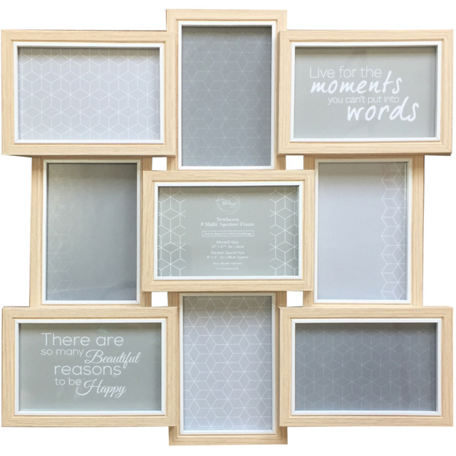 The Port. Co Gallery Newhaven Natural Multi Aperture Photo Frame