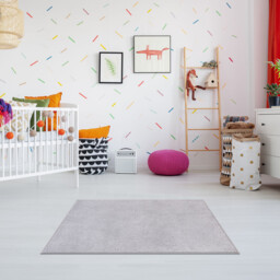Glam Silver Washable Rug 60 x 100cm - thumbnail 3