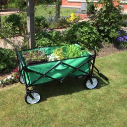 MonsterShop Foldable Garden Cart Green - thumbnail 2
