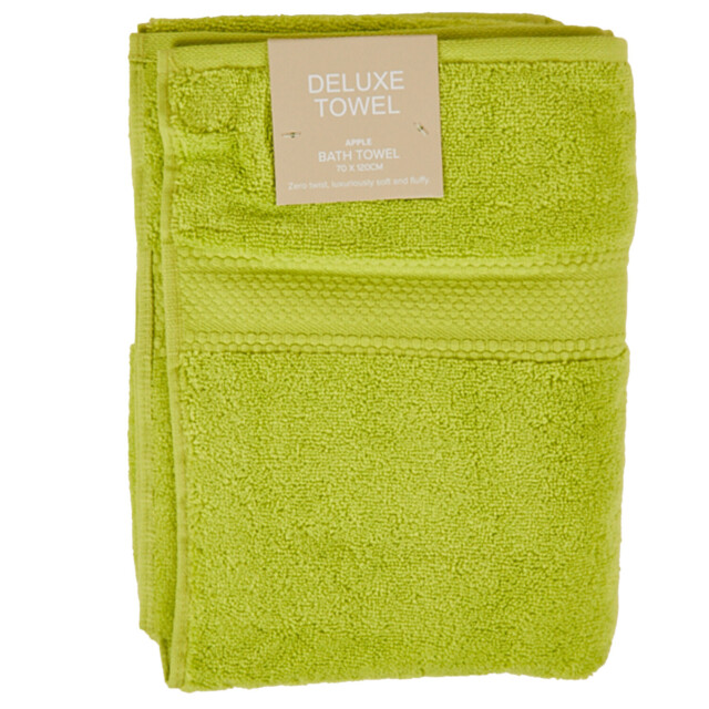 Deluxe Green Apple Cotton Bath Towel - image 1