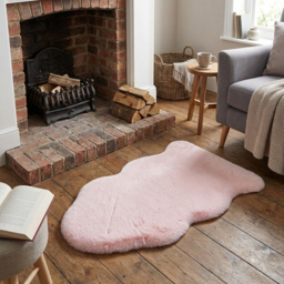 Blossom Faux Rabbit Fur Rug 90 x 60cm - thumbnail 4