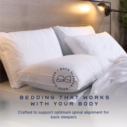 Snuggledown Back Sleeper Medium Support Pillow 2 Pack - thumbnail 3