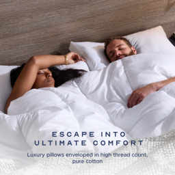 Snuggledown Back Sleeper Medium Support Pillow 2 Pack - thumbnail 2