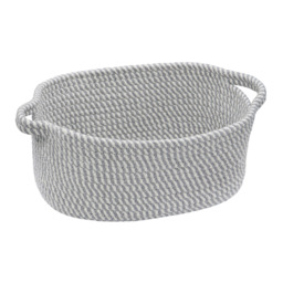 JVL Edison Rectangular Cotton Rope Storage with Handles 3 Pack - thumbnail 4
