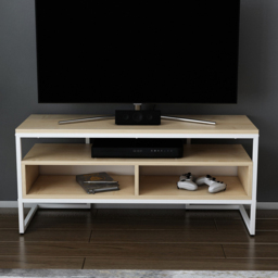 Decorotika Merrion 3 Shelf White and Oak TV Unit