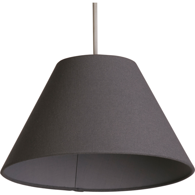 Lighting Collection Luna Linen Grey Tapered Shade - image 1
