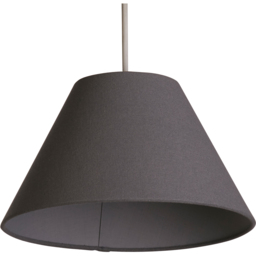 Lighting Collection Luna Linen Grey Tapered Shade