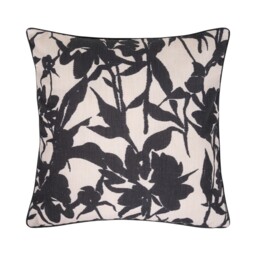 Zahria Ikat Cushion Black