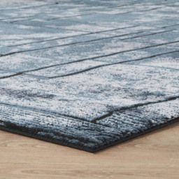 Desire Rugs Belgravia Metallic Sheen Modern Cobble Design Navy Rug 120 x 170cm - thumbnail 3