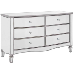 Birlea Elysee 6 Drawer Mirrored Wide Chest of Drawers - thumbnail 2