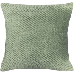 Jumbo Fleece Textured Cushion Green