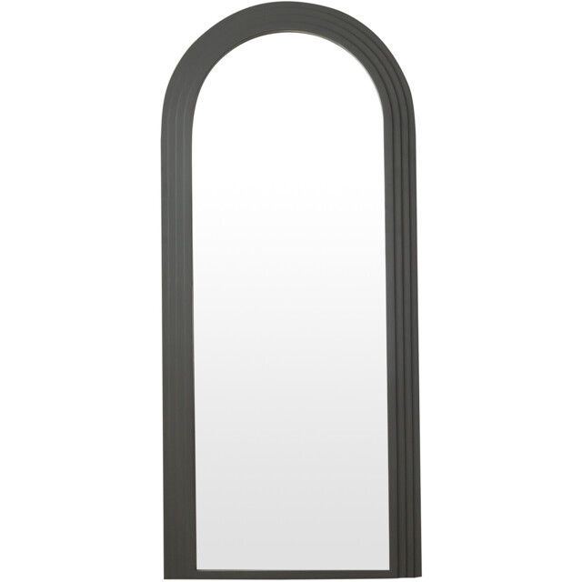 Evie Ridged Arch Lean To Mirror Charcoal - image 1