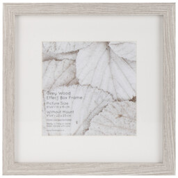 The Port. Co Gallery Grey Wood Effect Deep Box 6 x 6 inch Photo Frame