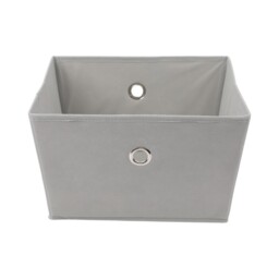 My Home Fabric Storage Basket Grey - thumbnail 2