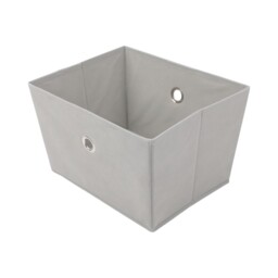 My Home Fabric Storage Basket Grey - thumbnail 1