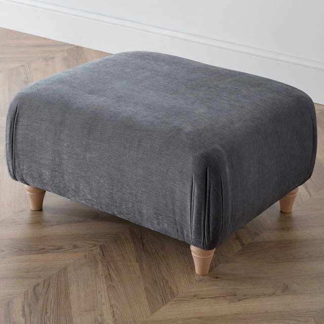 The Vienna Victoria Charcoal Footstool - image 1
