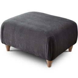The Vienna Victoria Charcoal Footstool - thumbnail 2