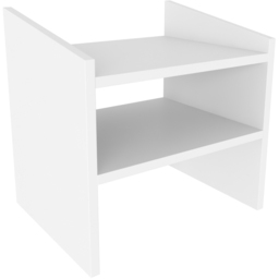 Decorotika Adin White 3 Shelf Bedside Table - thumbnail 3