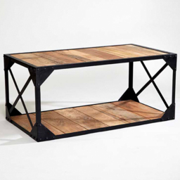Brooklyn Akos Single Shelf Wooden Coffee Table - thumbnail 4