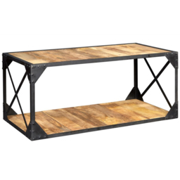 Brooklyn Akos Single Shelf Wooden Coffee Table - thumbnail 2