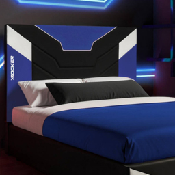 X Rocker Cerberus MKII Black and Blue Small Double Gaming Bed - thumbnail 2