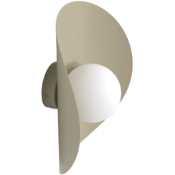 Emibig Fiero White Shade Mocha G9 LED Wall Lamp