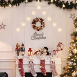 The Christmas Workshop 9 3D Star Curtain String Light Warm White - thumbnail 2