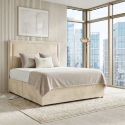 DS Living Velmont Cream King Size Plush Divan Bed - thumbnail 3