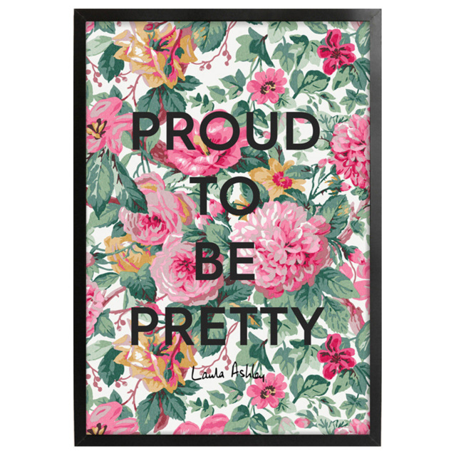 Laura Ashley Aveline Slogan Black Frame Wall Art 50 x 70cm - image 1