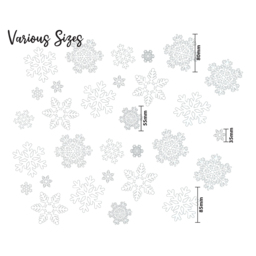 Xmas Haus Snowflake Window Sticker 144 Piece - thumbnail 4