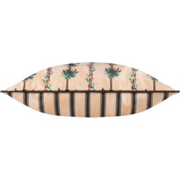 Wylder Monkey Palm Stripe Cream Reversible Cushion 45 x 45cm - thumbnail 3