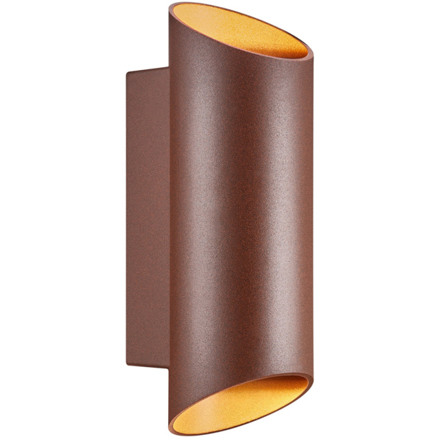 Nordlux Nico Round 22 Rusty Wall Light - image 1