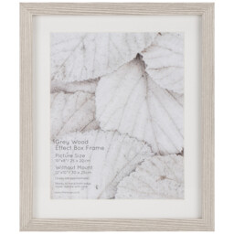 The Port. Co Gallery Grey Wood Effect 10 x 8 inch Box Photo Frame
