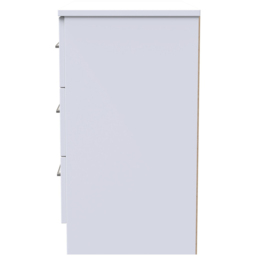 Crowndale Worcester White 3 Drawer Chest Ready Assembled - thumbnail 4