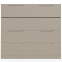 FWStyle Luno Brown 8 Drawer Modern Wide Chest of Drawers - thumbnail 4