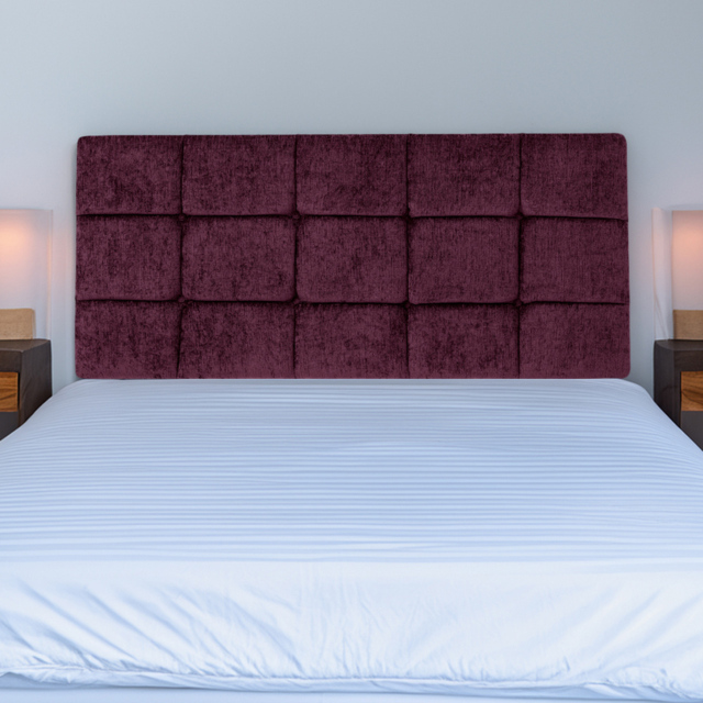 Bedmaster Pearl Super King Size Mink Chenille Squared Headboard - image 1