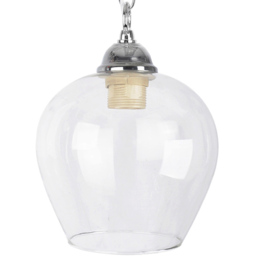 ValueLights Lewis Clear Glass Bell Shaped Pendant Shade