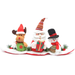 Shatchi Animated Teddy Bear Set Christmas Decoration 3 Piece - thumbnail 1