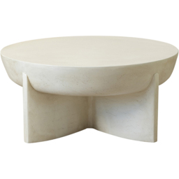 Desser Naples Concrete Effect Round Coffee Table - thumbnail 3