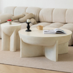 Desser Naples Concrete Effect Round Coffee Table