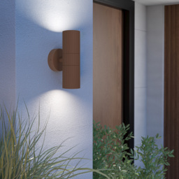 EGLO TOMELLOSO Modern Brown Outdoor Wall Light - thumbnail 2