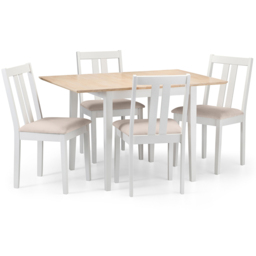 Julian Bowen Rufford 4 Seater Dining Set Ivory - thumbnail 3