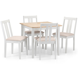 Julian Bowen Rufford 4 Seater Dining Set Ivory - thumbnail 2