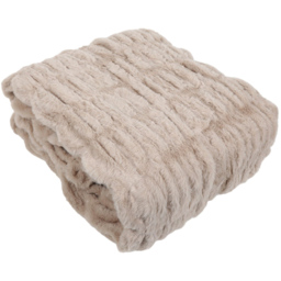Divante Mink Seersucker Faux Fur Throw 127 x 152cm